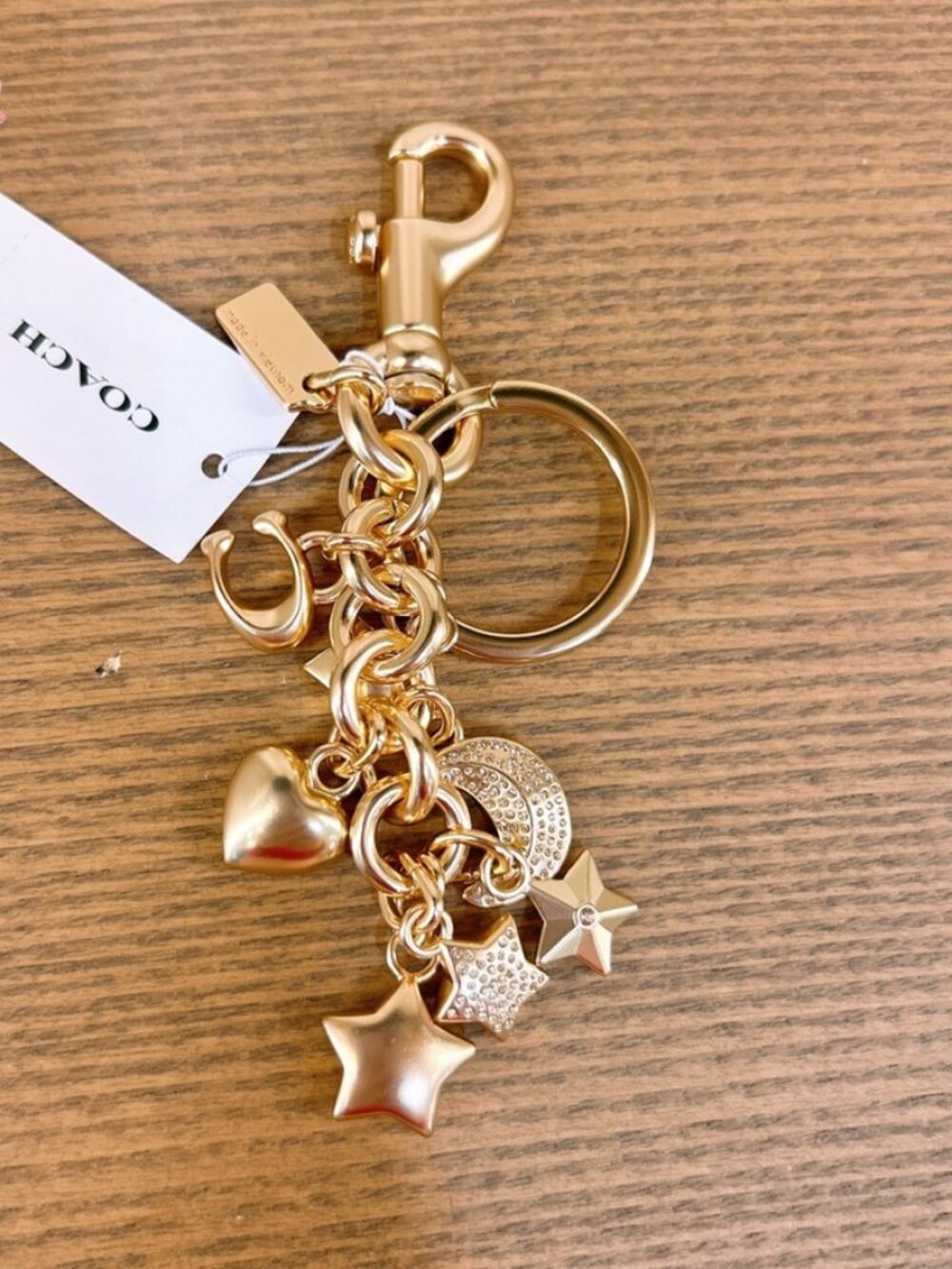 NWT Coach Star Cluster Bag Charm CDB59